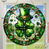 2D Flat Acrylic St. Patrick'S Day Sun Catcher - Clover & Top Hat Design,Window Hanging Decor, Lucky Charm,Irish Themed Housewarming Gift,Garden Decor