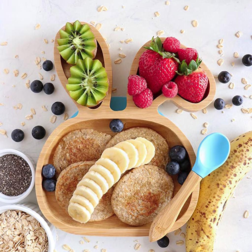 

Набір силіконових силіконових мисок для годування з вівцями для малюків синій