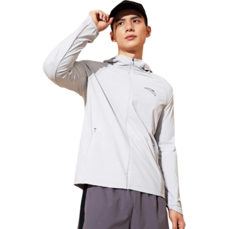 Anta Running Collection Jacket Men's Gray 152235701-1