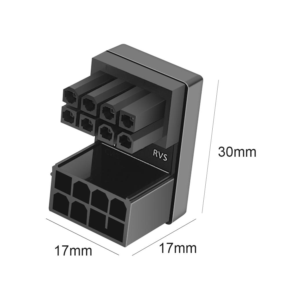 ATX GPU Adapter Elbow Head 8Pin 6Pin Female To 8Pin 6Pin Male 180 Degree Angled Power Steering Connector for Desktop Video Card