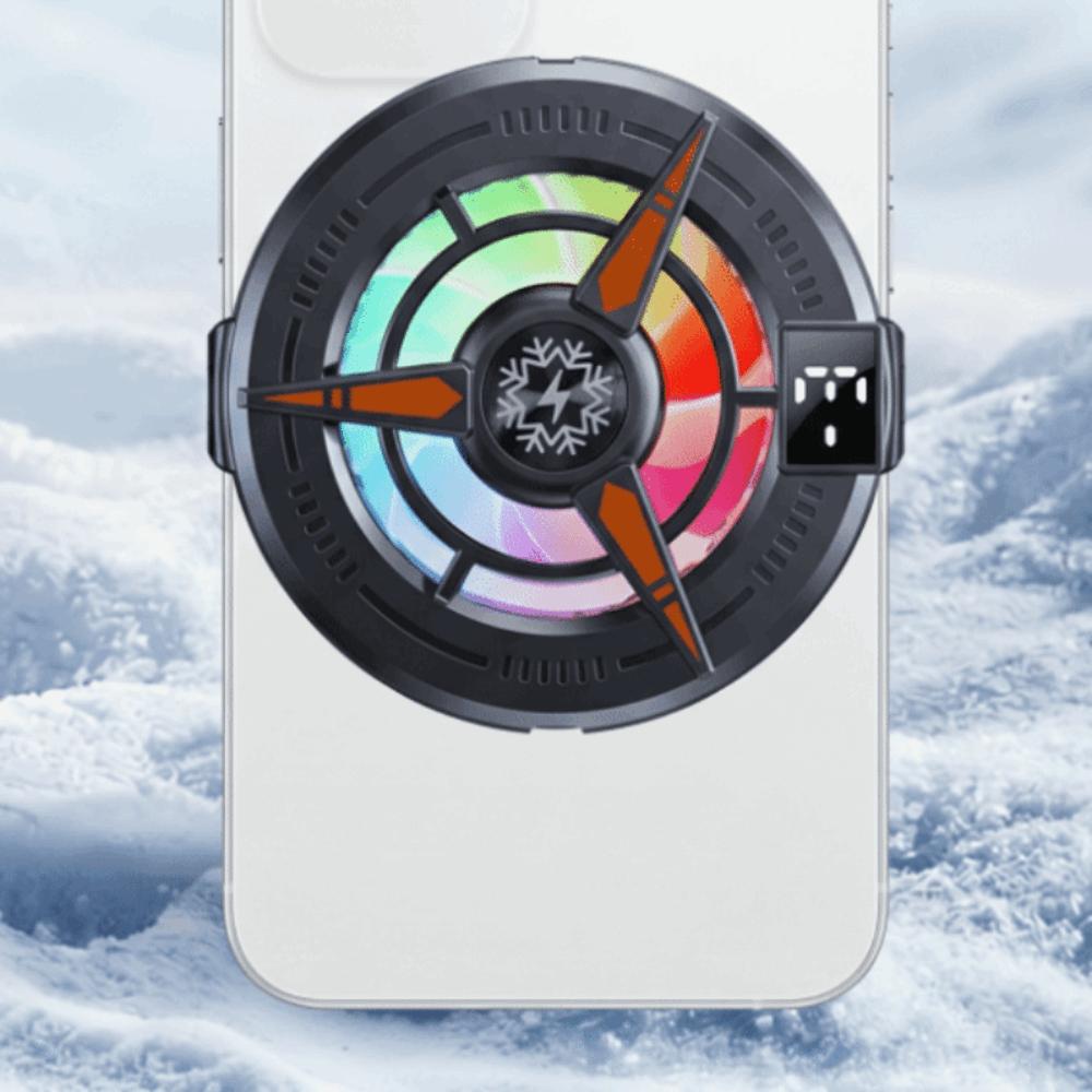 Digital Display Semiconductor Phone Cooler 5V 3A Mobile Phone Cooler Gaming