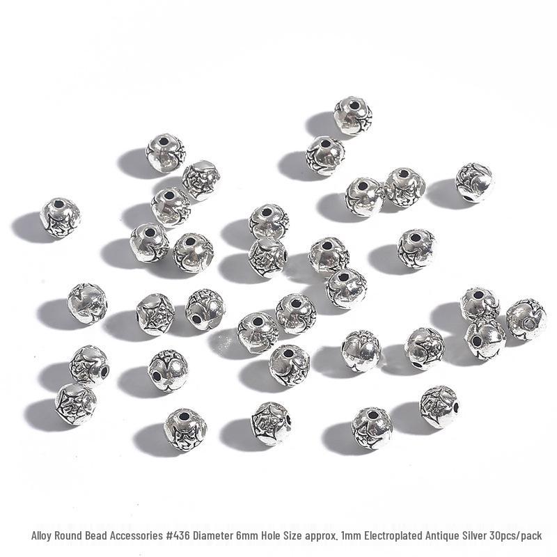 DIY Jewelry Accessories: Alloy Round Bead Spacer, Bracelet & Necklace Connectors, Pendant Buckle