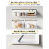TKUIN Magnetic Kitchen Rack, 3-Piece Set with Strong Magnets, 15kg Weight Capacity, Wall-Mounted Shelf, Magnetic Kitchen Shelf, Refrigerator, Washing