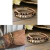 Bohemian Multilayer Woven Beaded Bracelet Handmade Wooden Jewelry For Travel Gift