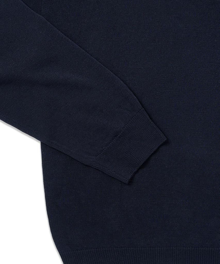 WITHOUT SUMMER Button V-Neck Knit_Navy