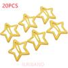 20pcs/lot 3CM Mini Star Hair Clip Kids Glitter Metal Hair Clips Barrettes Hairpins Girls Hair Accessories Headwear Styling Tools