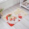 Merry Christmas Santa Snowflakes Non-slip Door Mat Entrance Welcome Rugs Bedroom Balcony Hallway Floor Mat Christmas Decorations