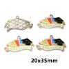 10Pcs Enamel Graduation Hat Charms Pendant for Necklaces Earrings DIY Jewelry Making Decorations Accessories Findings