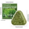 Savon Shampoing 120g à l'Herbe d'Usman et Feuille de Platycladus Orientalis, Nettoyant, Élimine les Pellicules Flottantes, Contrôle le Sébum, Nourrit, Répare les Pointes Fourchues et les Cheveux Endommagés