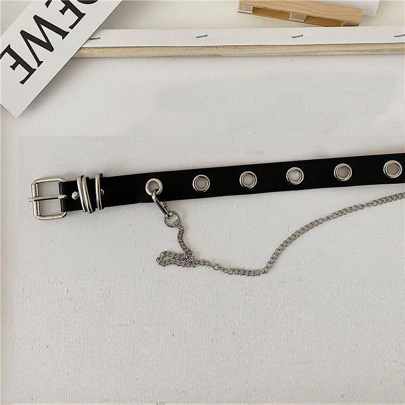 Punk Fashionforward Womens Belt With Decorative Chain And Mini Bag For Style Casual