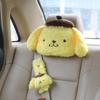 Sanrio Cute Pom Pom Purin   Lovely Stuffed Anime Back Cushion Throw Pillow Headrest Seat Belt Cover For Car Decoration