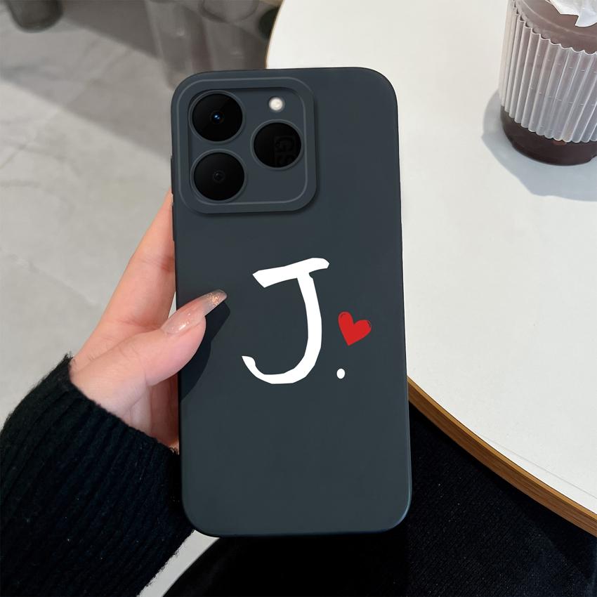 26 Letter Pattern Phone Case For Oppo Realme 15T 15X 14T 14X 16 15 14 13 Pro Casing Soft Matte Silicone Professional Anti Fingerprint Protection Cover