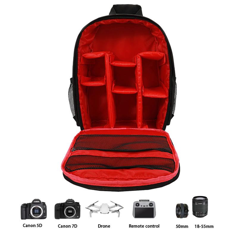 JINNUOLANG Waterproof Camera Backpack Photo Digital Bags For Canon Nikon Sony Xiaomi iPad DSLR Portable Travel Tripod Lens Bag