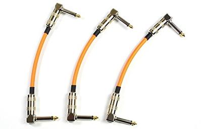 Canare GS-6 Patch Cable 15cm L-L Set of 3 Orange