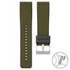 20mm 22mm 24mm Canvas Silicone Strap for Seiko Diving Waterproof Rubber Nylon Quick Release Watch Band for Swatch X Blancpain