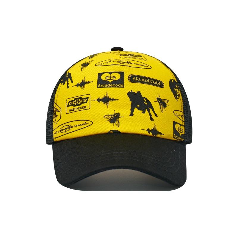 New summer sunshade sunscreen hardtop hip-hop baseball hat bulldog breathable mesh versatile cap