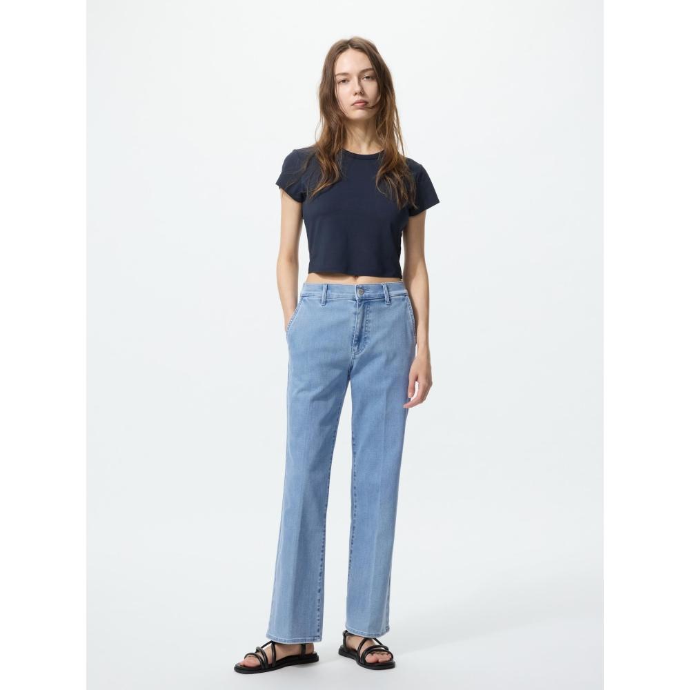 

Uniqlo Japan Slim Flare Trousers Jeans 69 NAVY/3XL