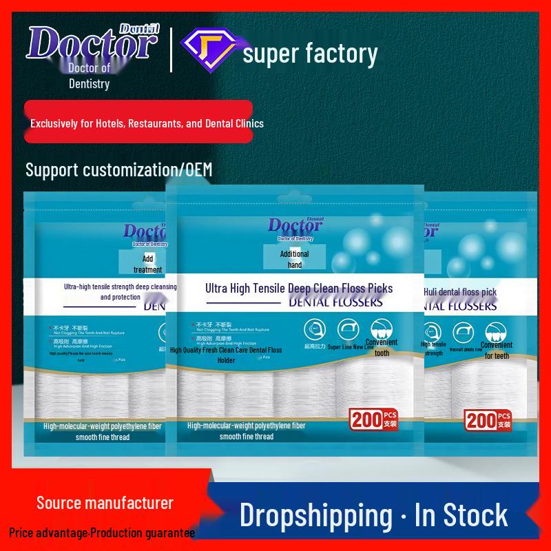Dr. Ya High-Tension Dental Floss & Floss Picks Family Pack - 200 Count