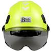 Construction Safety Helmet With Visor Built In Goggle Earmuffs For Engineer Reflective Hard Hat ANSI Industrial Work Protection