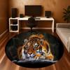 1PC Tiger, Wildlife, Nature Round Chair mat Area Rug - Non-Slip, Floor Mat for Office, Bedroom, home decor Christmas Gift c0528109