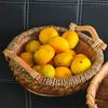 Rustic Handwoven Storage Basket Handmade Food Serving Holder Fruit Vegetable Storage Tray  Kitchen