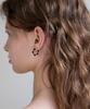 Merrymotive Onyx And Crystal Mini Hoop Earrings
