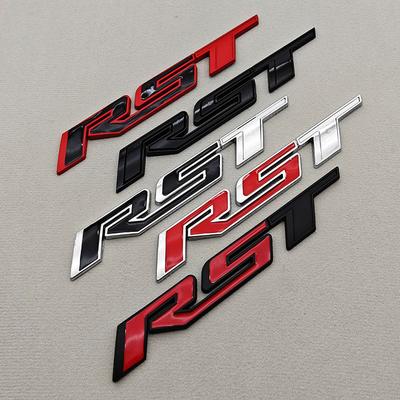 3D Metal Car Sticker Logo RST Emblem Front Fender Rear Trunk Badge For Silverado Tahoe Suburban Traverse Accessories