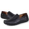 Luxusmarke Herren Freizeitschuhe Handgenäht Herren Slipper Outdoor Mokassins Atmungsaktiv Slipper Fahrschuhe Freizeitspaziergang Flats
