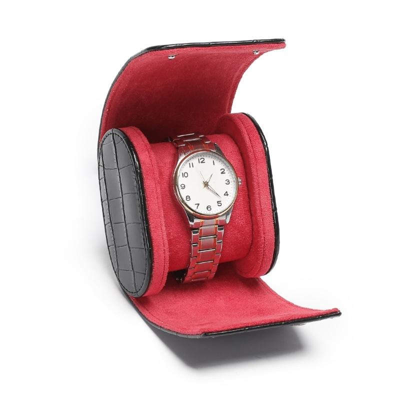 1/2/3 Slot Travel Watch Case Scartchproof Watch Box Organizer PU Leather for Wristwatch Jewelry Display Commercial Gift