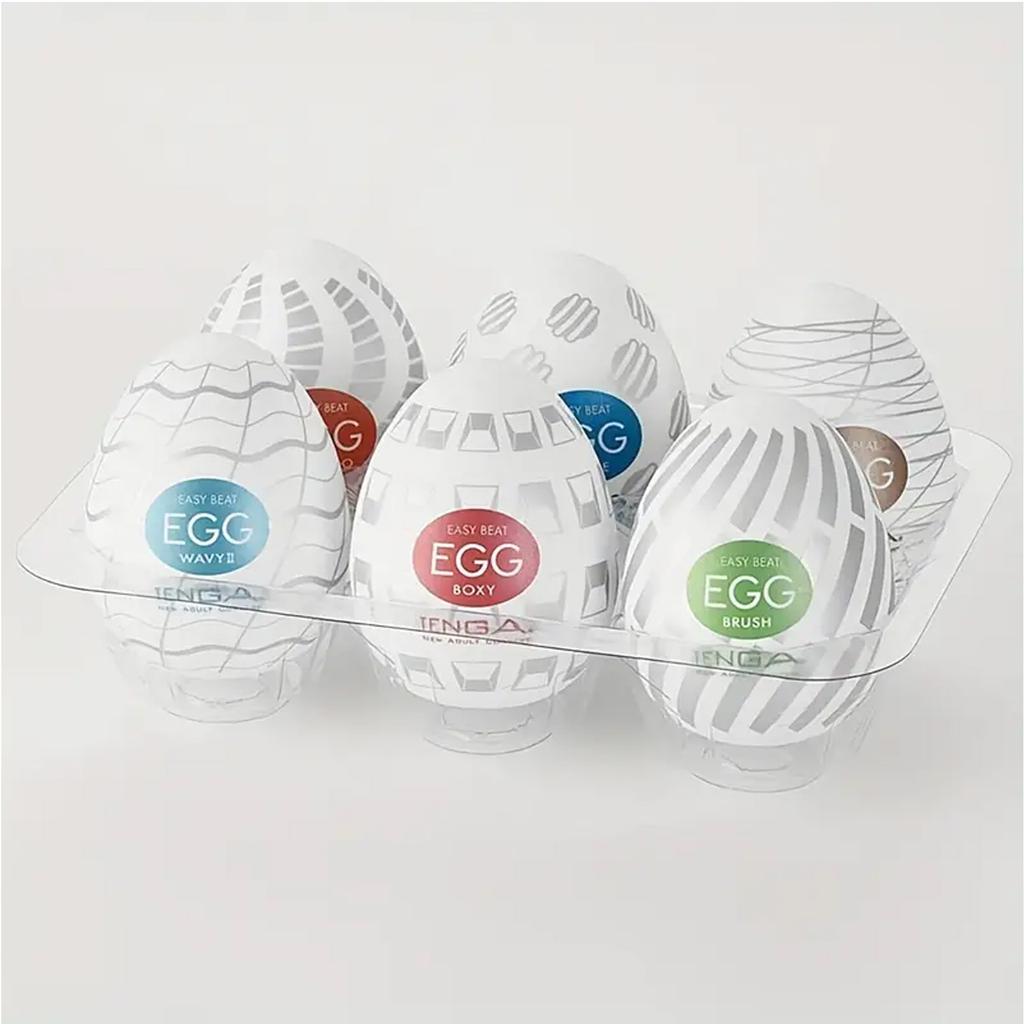 Easy Beat Egg Mini Portable Masturbation Egg Cup Realistic Vagina Male Masturbator Standard Egg Type Various Sets Male Pleasure Massager