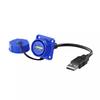 USB2.0 USB3.0 Screw Lock Waterproof USB Aviation Connector Socket Female To Male Industrial Data Extension Cable 0.3M 0.5M 1M
