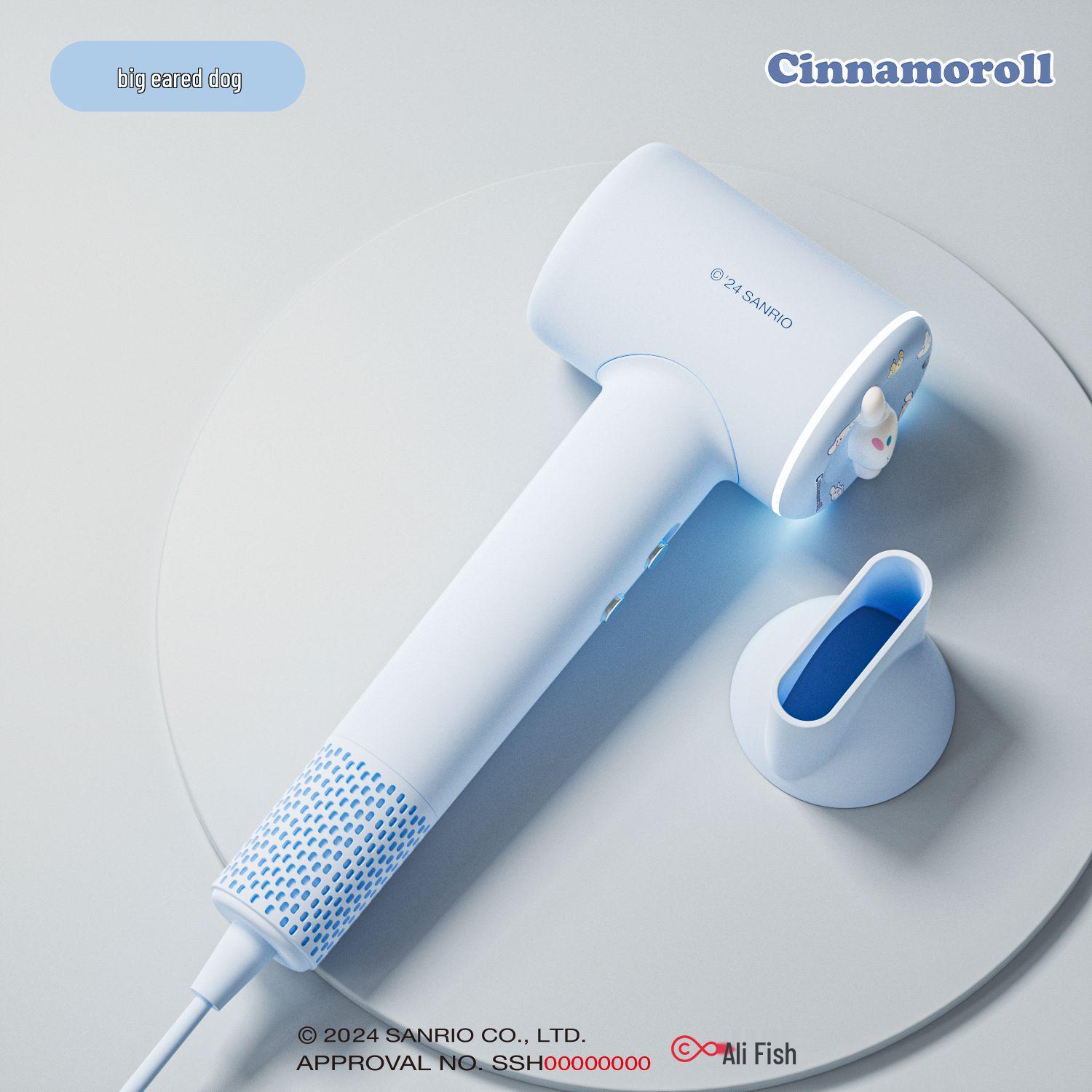 

Sanrio Negative Ion Hair Dryer for Dorms - High Power, Safe, Damage-Free Styling