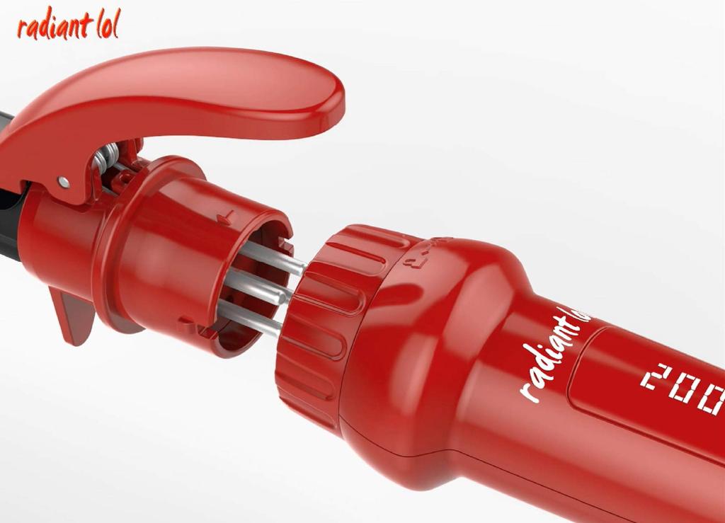 Radiant Roll Replaceable Head Curling Iron Replacement Head Only Iron 180 degrees in 90 seconds Time saving Beautiful hair Professional specification