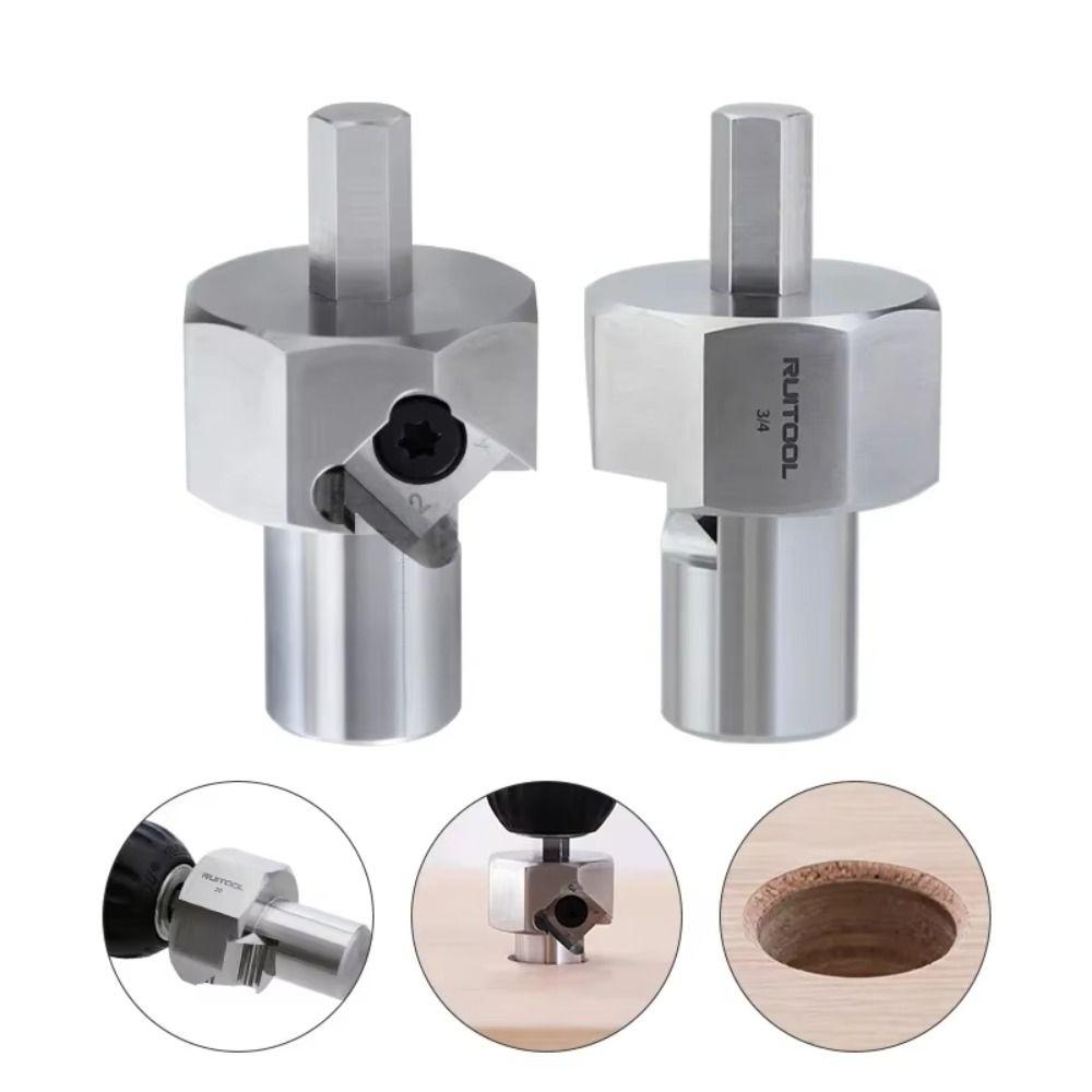 20mm Bench Dog Hole Chamfer Reamer Stainless Steel Quick Punching Tool  Simple Assembly