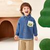 Jarní a podzimní nová dětská volná univerzální ležérní džínová košile