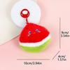 Cute Plush Fruit And Vegetable Doll Keychain Filled With Keychains Backpack Pendant Ladies' Car Key Accessories