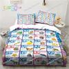 Educational Alphabet Bedding Set Single Twin Full Queen King Size Bed Set Adult Kid Bedroom Bedding Gift