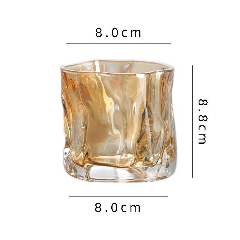 OLOEY Irregular Twist Glass Tumbler