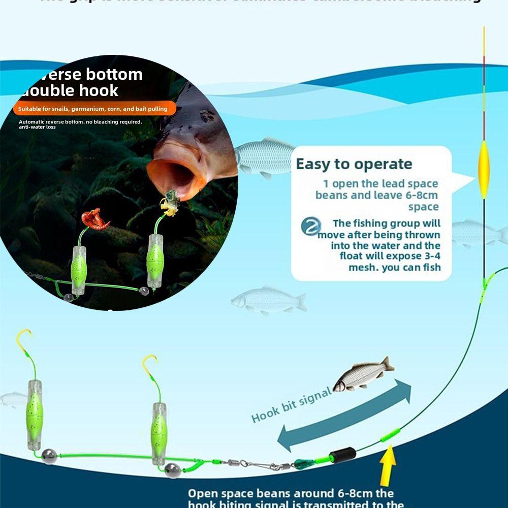 2pcs suspension Fishing Hair Rigs hook Anti bottom Carp Rigs fishing lure  Fishing Tackle