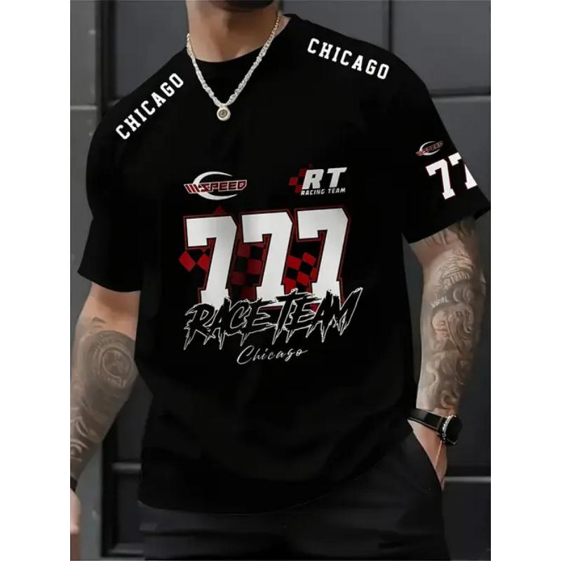T-shirt da uomo con stampa 3D a maniche corte, comoda per l'uso quotidiano, top da uomo taglie forti