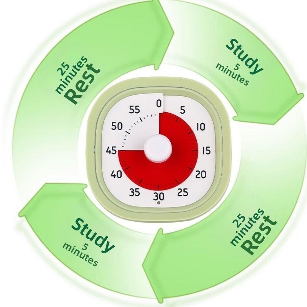 Time Management Visual  Timer Self-discipline Alarm Clock Kitchen Countdown Reminder  Homework