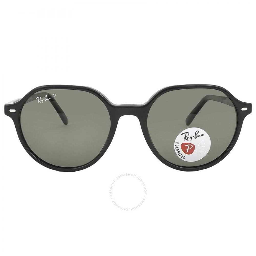 

Ray Ban Thalia Polarized Green Square Unisex Sunglasses RB2195 901 58 51