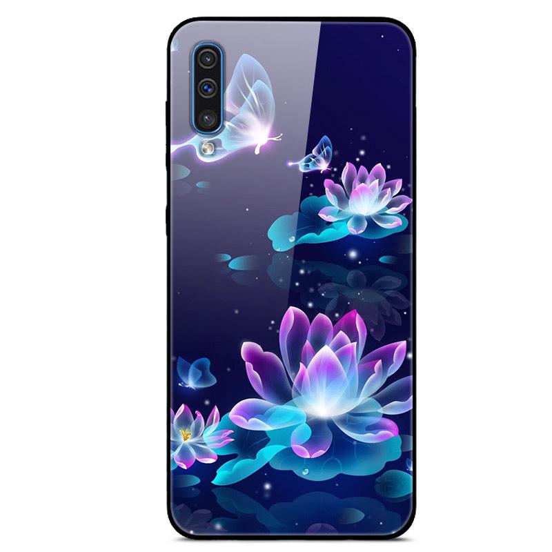 For Samsung A50 Case A51 Tempered Glass Planet Space Cover Glass Back Case for Samsung Galaxy A50S A51 A50 A 50 Fundas Coque