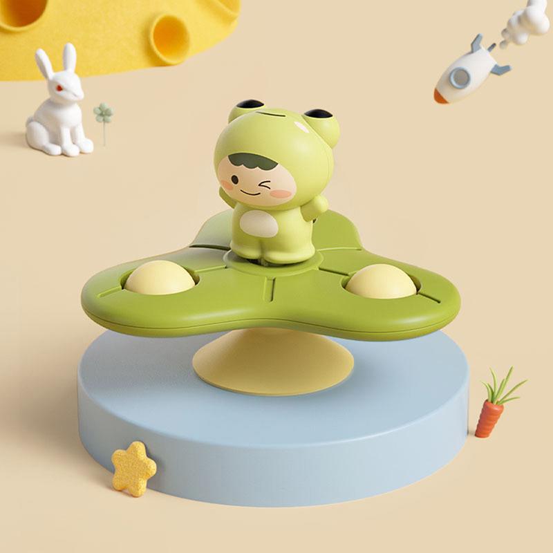 Baby Spinner Toys For Toddlers Bear Hand Fidget Spinner With Suction Cup Sensory