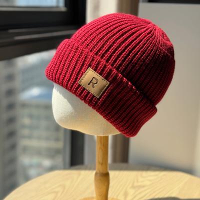 Europäische und amerikanische modische Strickmützen Trendmarken Lässiger koreanischer Stil Wollmützen Herren Warme und kalte Mützen Verdickt