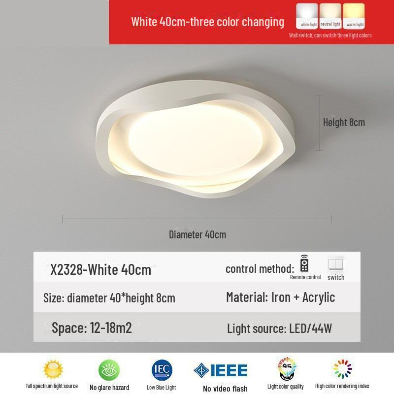 

Потолочный светильник в скандинавском стиле для защиты глаз в спальне Three-Color Lighting (No Remote)