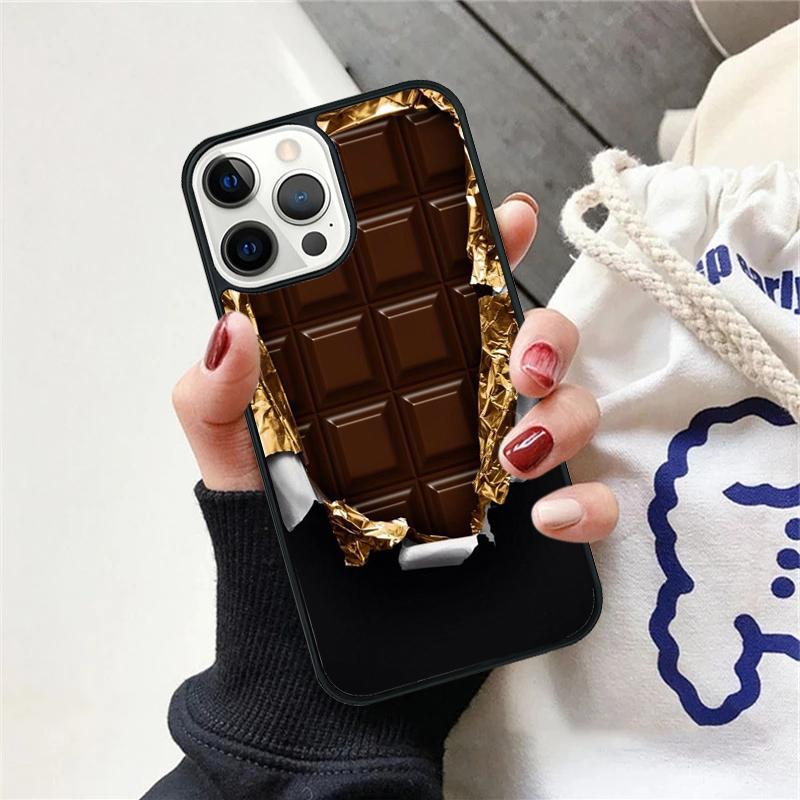 Chocolate Bar Phone Case For iPhone 17 Air 15 16 Cover 11 13 14 Pro Max 12 Plus Max Fundas