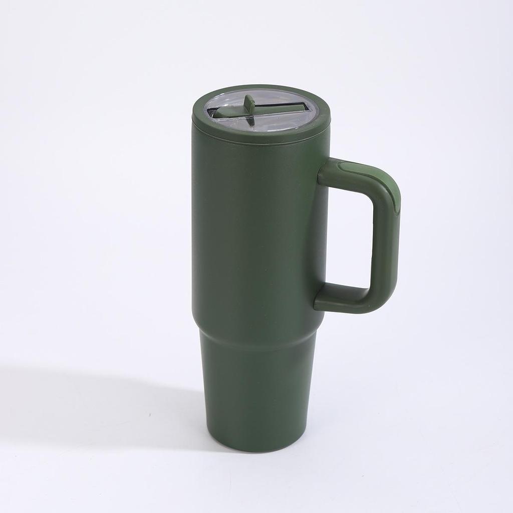 Tazza termica in acciaio inossidabile di quinta generazione da 30 oz con cannuccia - Manico ad alta capacità per uso esterno