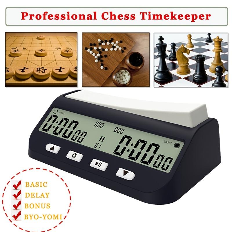 Professional Chess Digital Clock, Multi-function ABS Material, Battery Powered, Counting Up/down, Precision Game Stopwatch, Suitable for General Use
