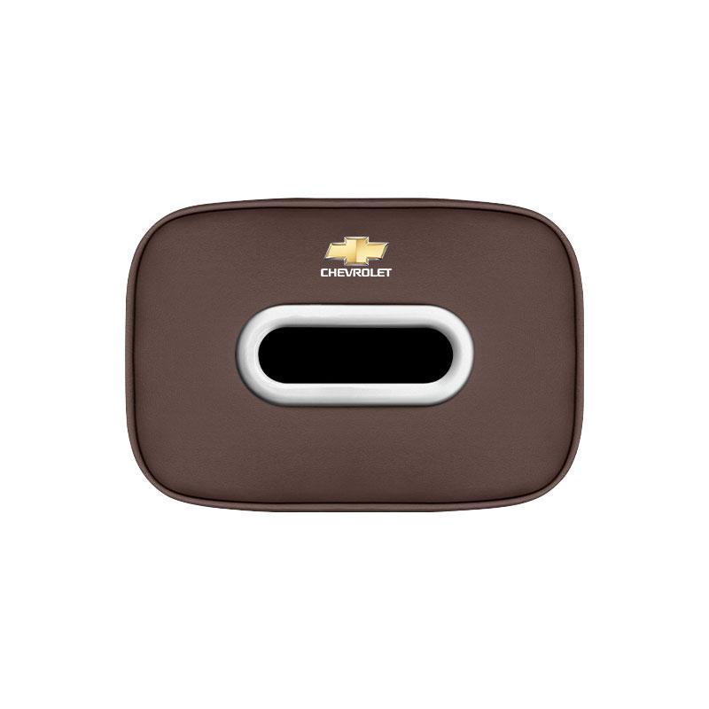 Car Tissue Box Quality Leather Auto Paper Towel Storage Bag For Chevrolet Cruze Malibu Colorado Suburban Equinox Blazer Trax